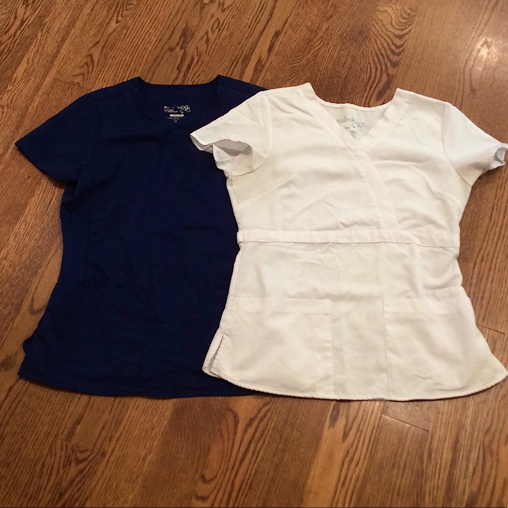 2 Scrubology Scrub Tops